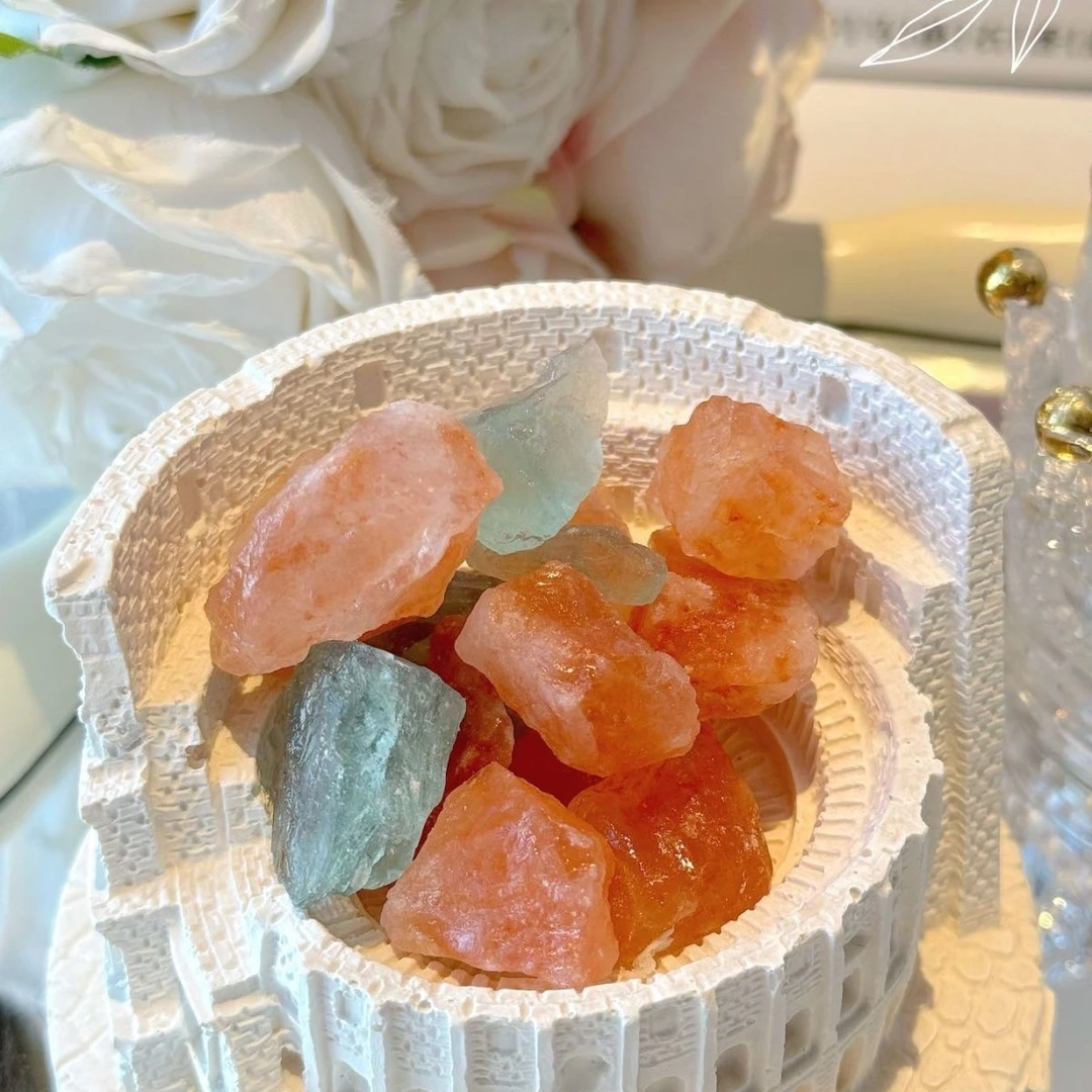 香薰扩香天然橙盐晶石卧室无火精油办公室室内小众