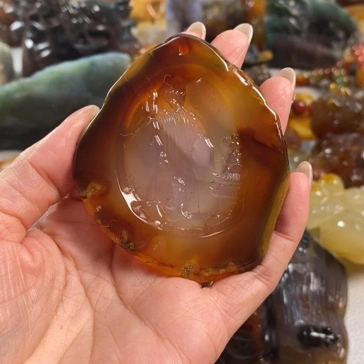 玛瑙/玉髓吊坠(不含链)未镶嵌
