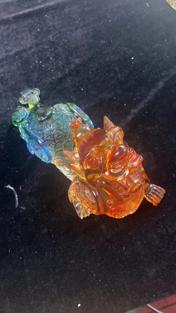 2.20高端琉璃奇石摆件wa17