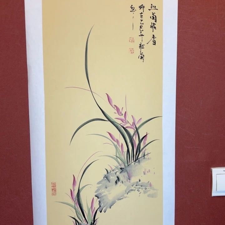 国画听兰老师花鸟