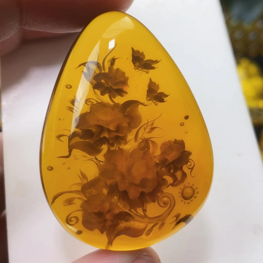 【闪购商品】蓝珀吊坠(不含链)未镶嵌