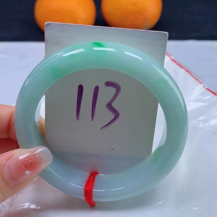 翡翠手镯未镶嵌缅甸天然a货翡翠55