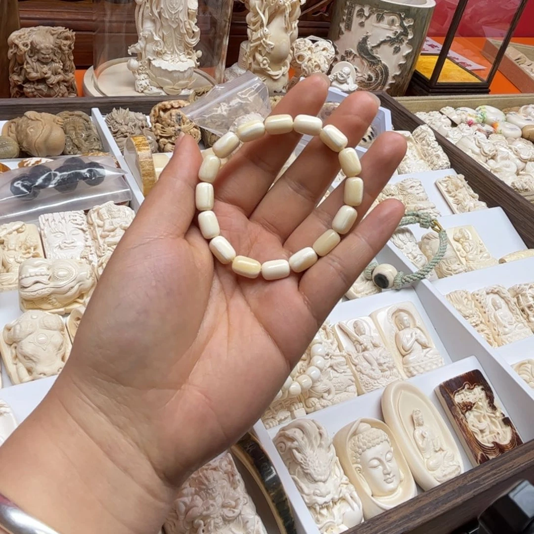 白玉菩提吊坠@*祥独手串