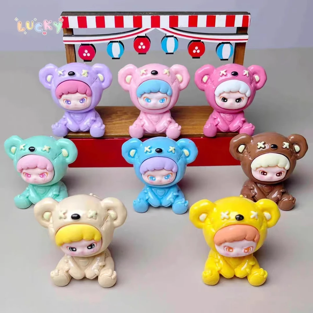 【破碎熊大表姐】对对碰 布偶熊树脂创意办公桌摆件仿皮可爱DIY配件