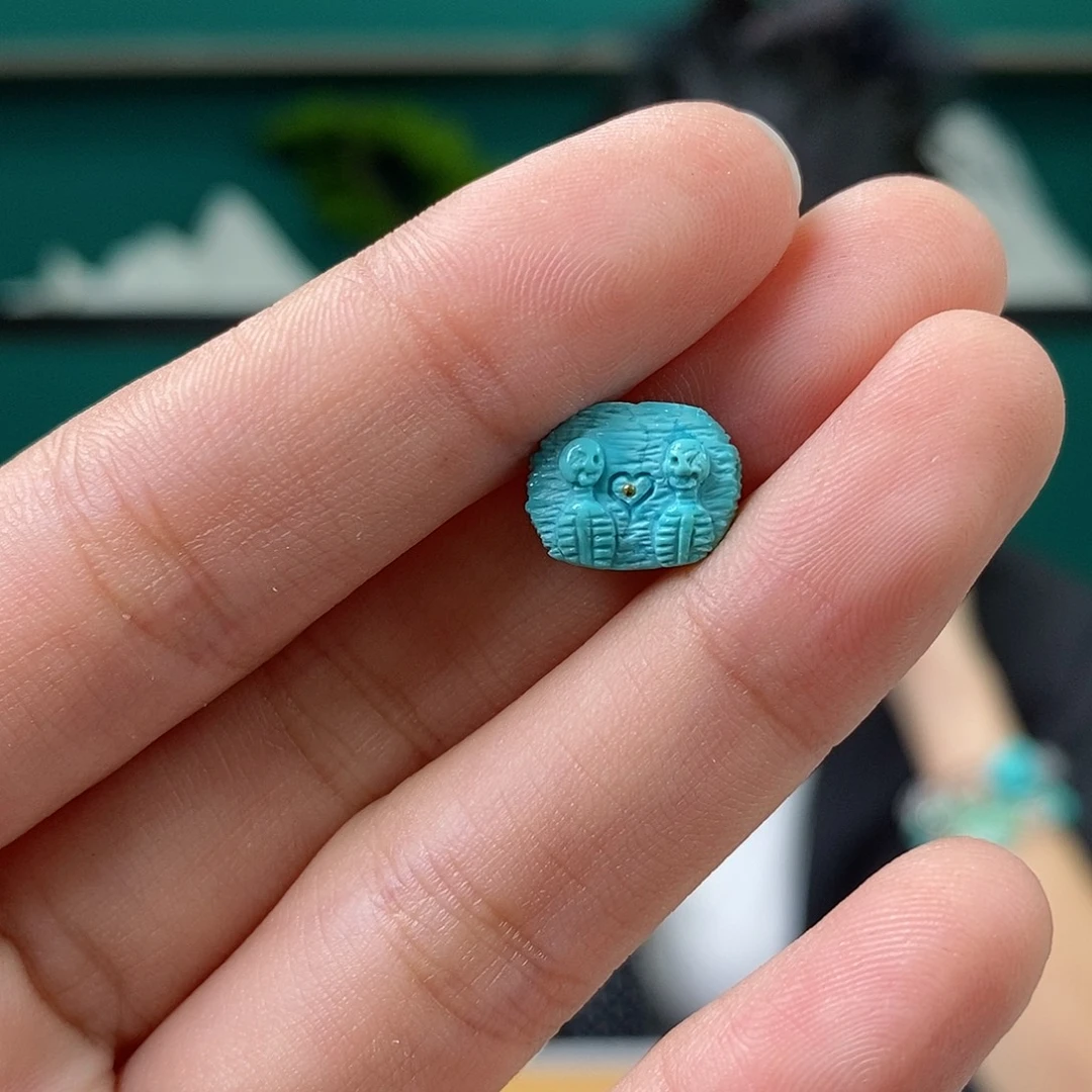 绿松石未镶嵌珠宝奇石