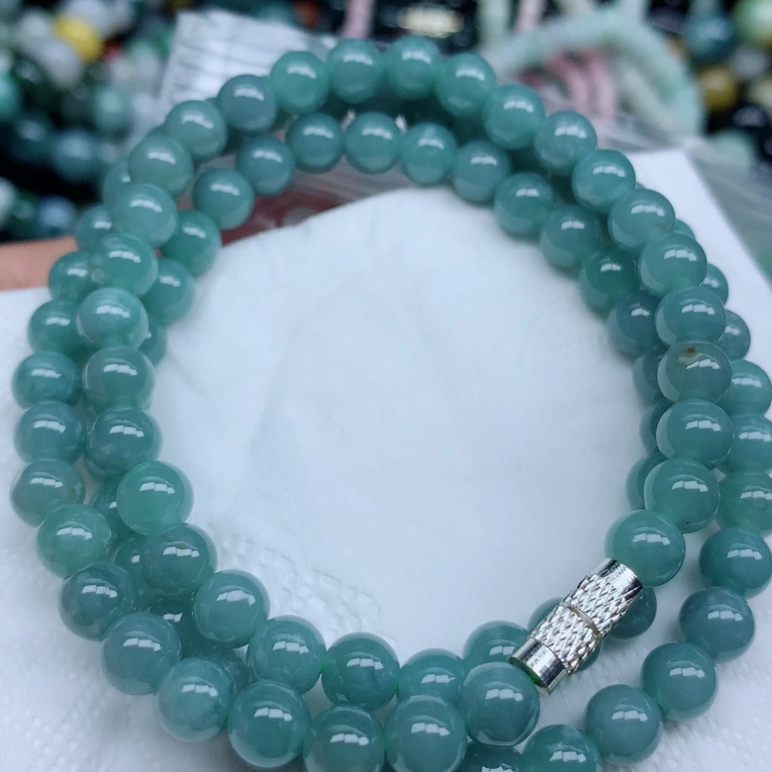 翡翠未镶嵌项链珠子批