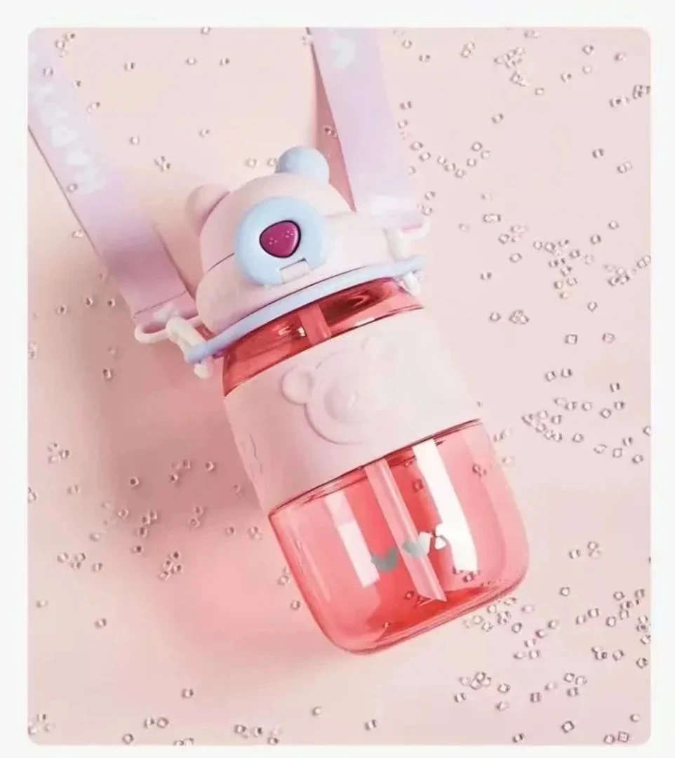 好看可爱大容量可背水杯800ml