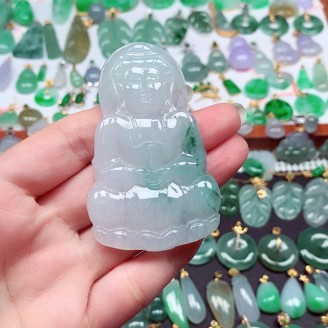 翡翠未镶嵌颈饰天然翡翠A货