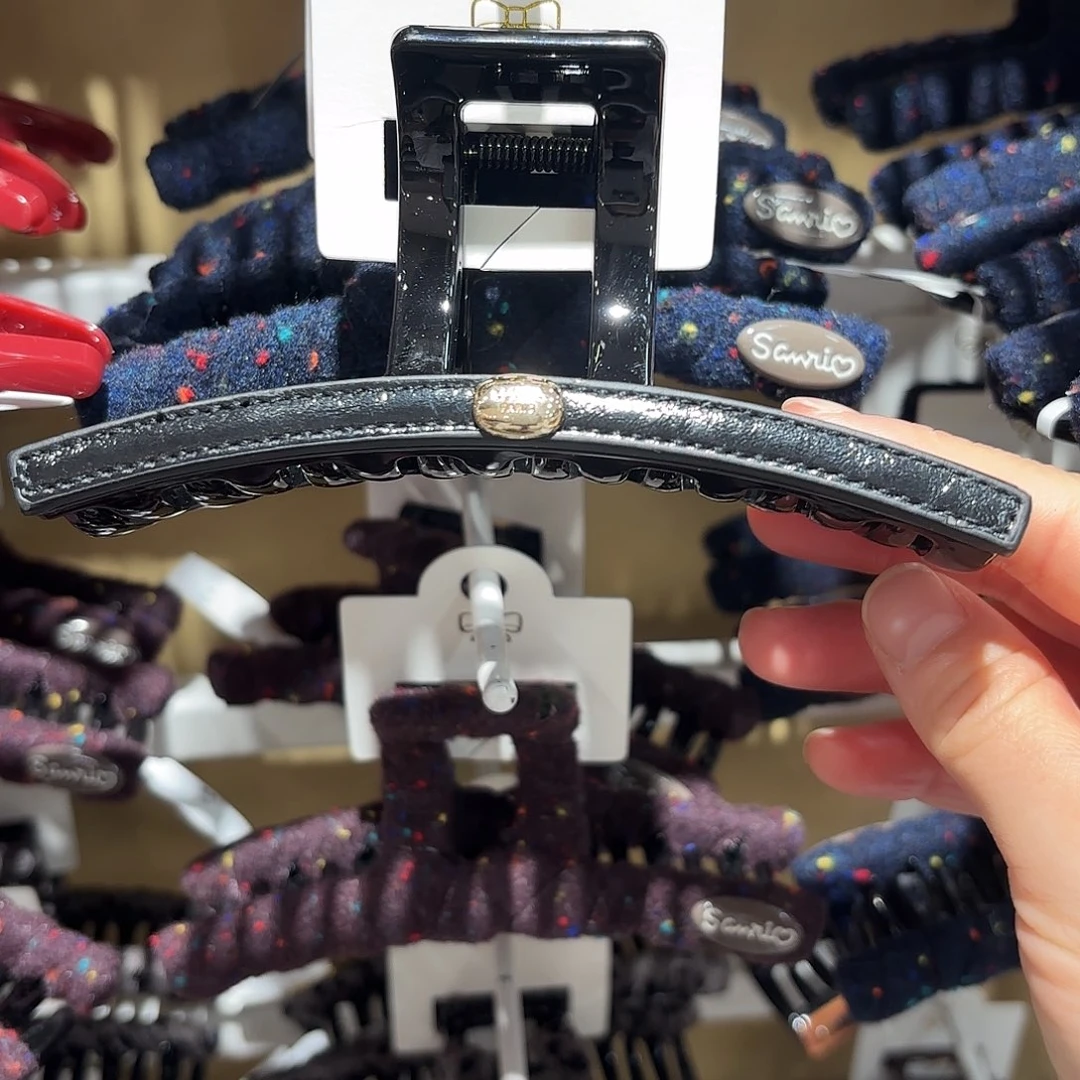 布艺铁合金黑色皮大抓夹