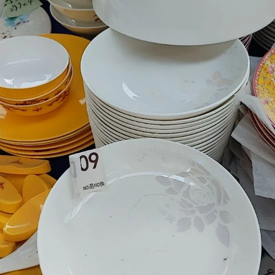 45%以上骨粉骨瓷两个七寸饭盘