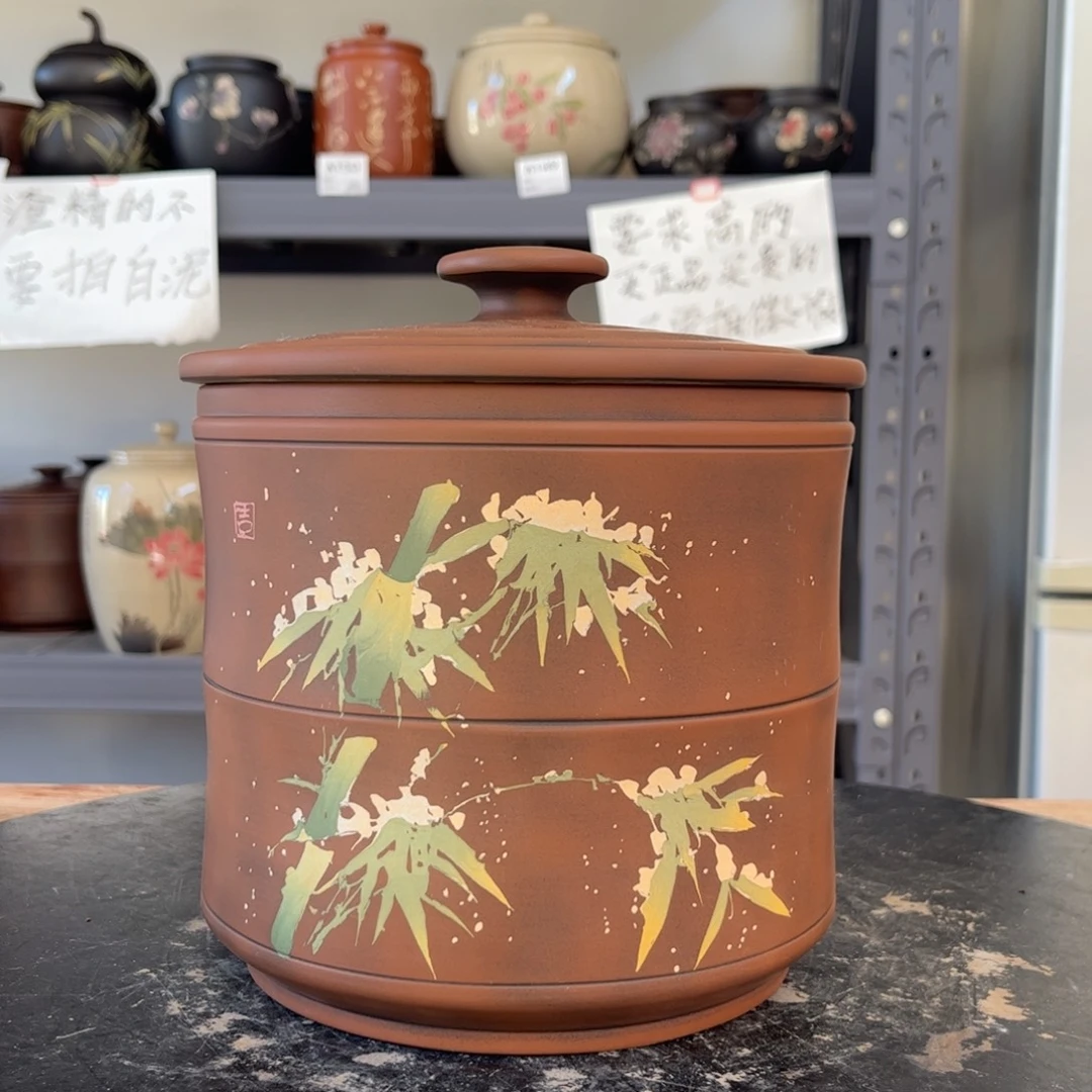 红泥哑光存茶罐醒茶罐42