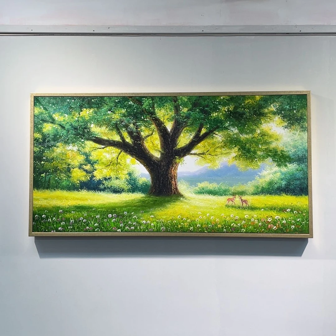 【闪购商品】油画发米树手绘油画含框60×120