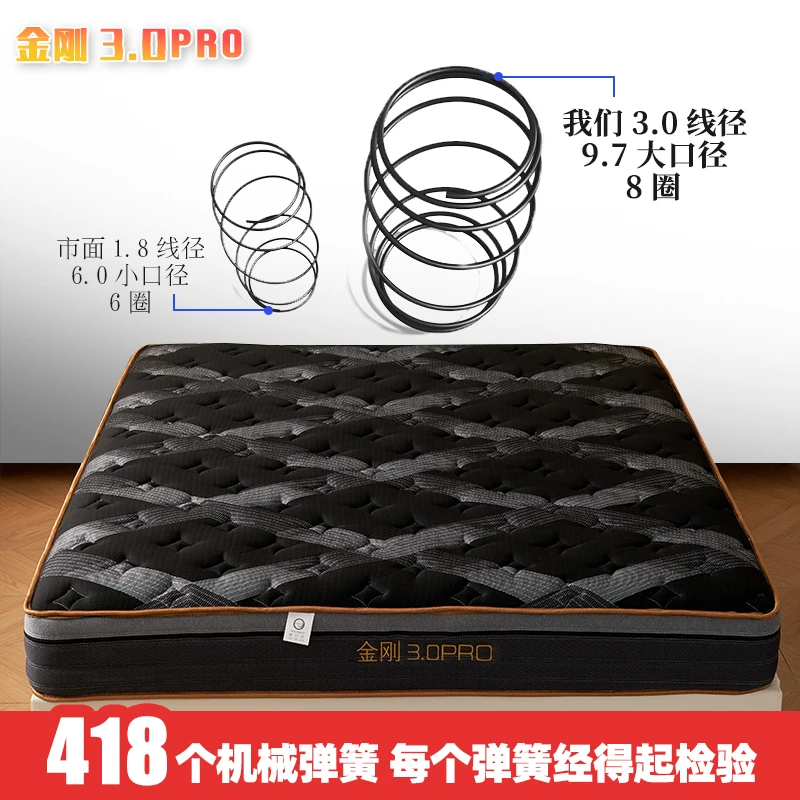 软硬适中【升级3.0粗弹簧线径】全拆洗卧室床垫酷布独立袋弹簧床垫