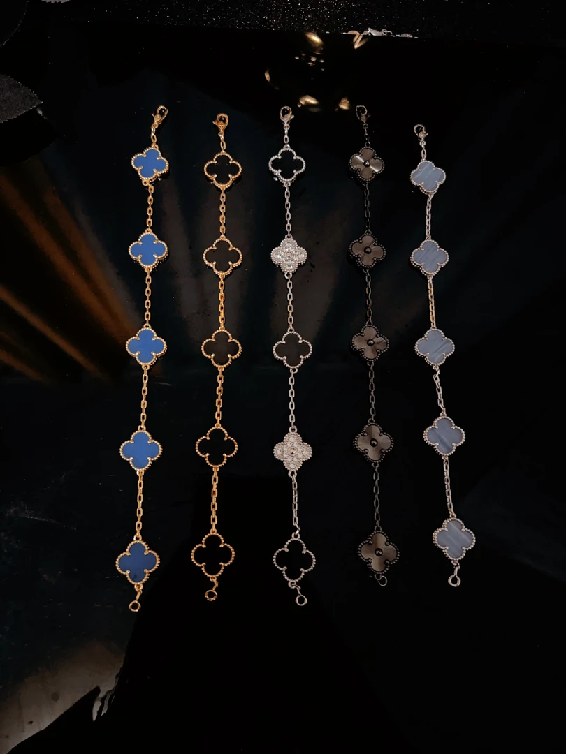 铜合金手链 五花手链夏季男生手链轻奢高级个性百搭鬼脚七专属