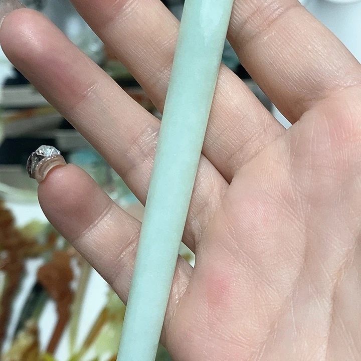 蛇纹石玉发饰合金