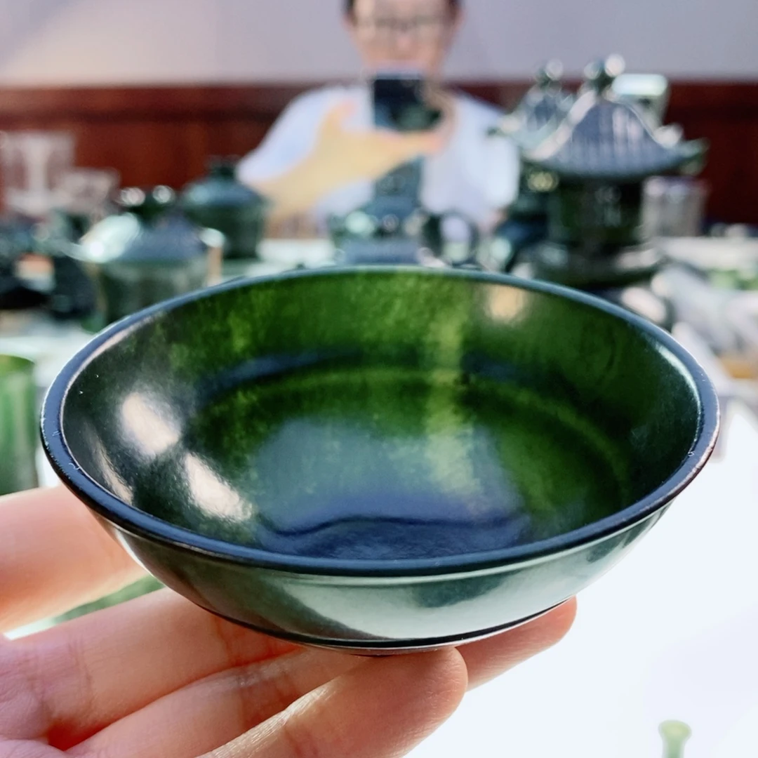 未镶嵌和田玉（青玉）摆件微瑕