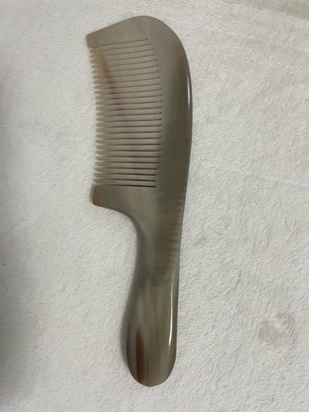 大号白牦牛角梳经典圆饼梳子防静电护发养发