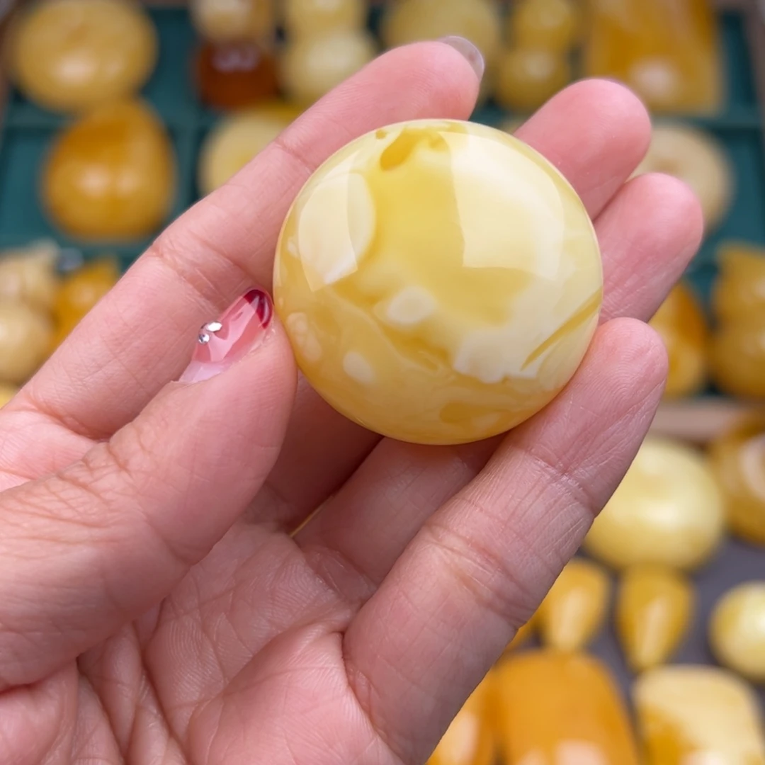 琥珀颈饰未镶嵌纯天然琥珀蜜蜡无优化