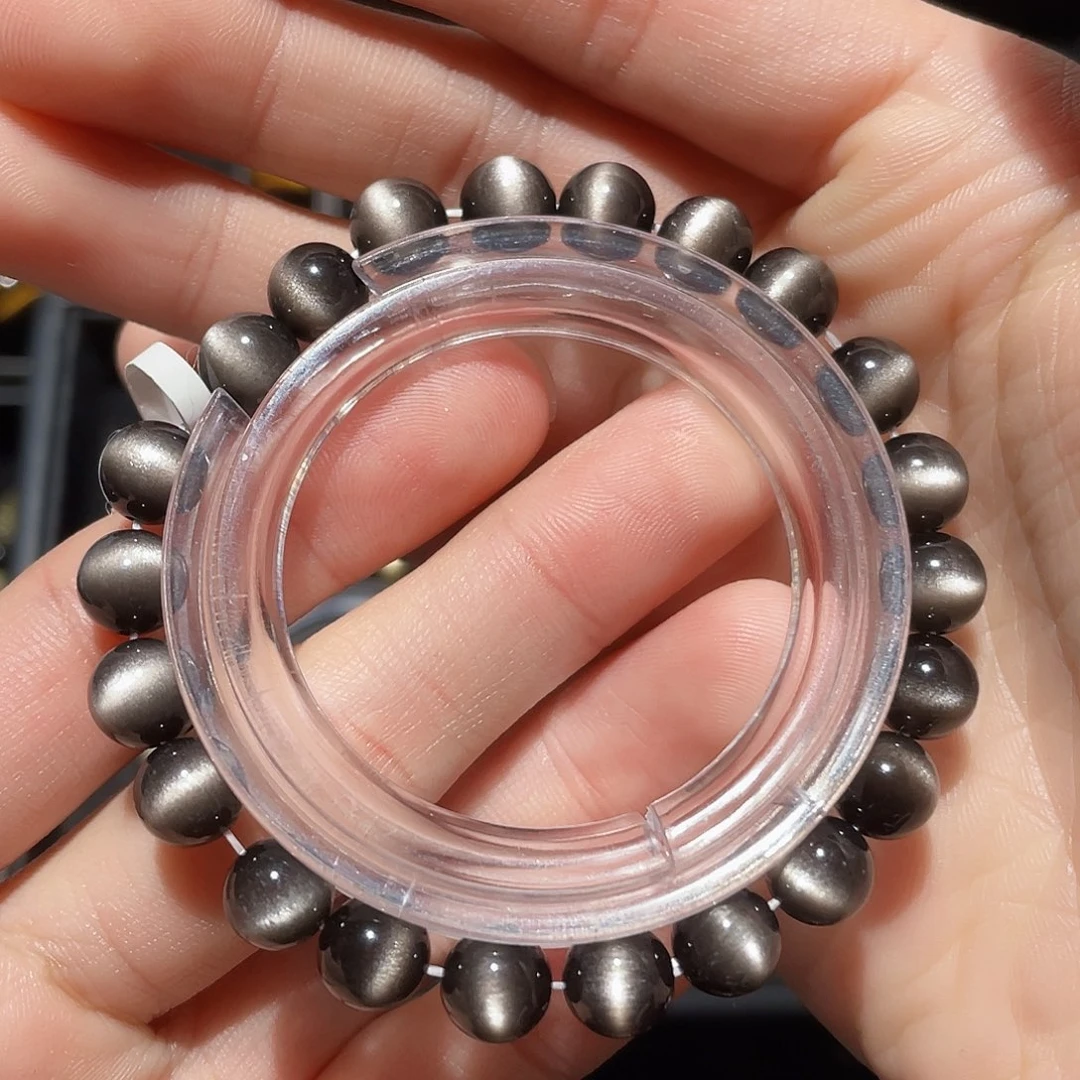 黑曜岩手链未镶嵌萍