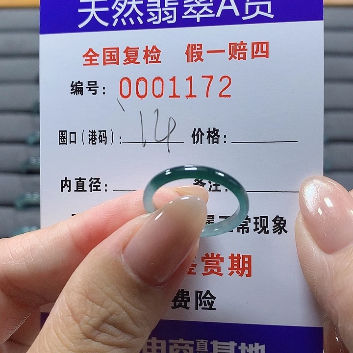 未镶嵌戒圈翡翠1172