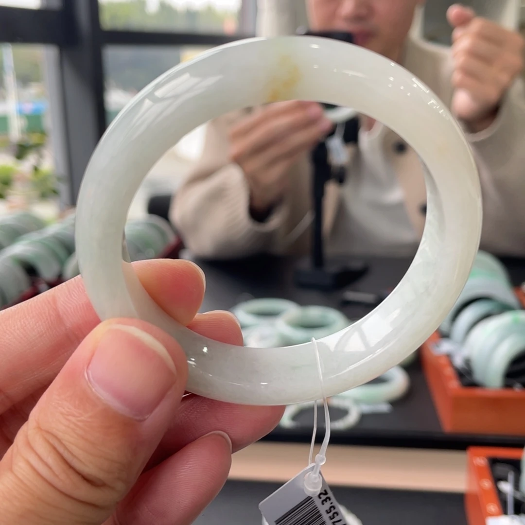 翡翠未镶嵌手镯2号56.6@