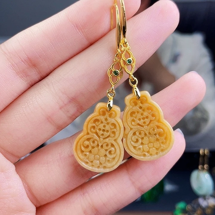 翡翠耳饰未镶嵌饰品