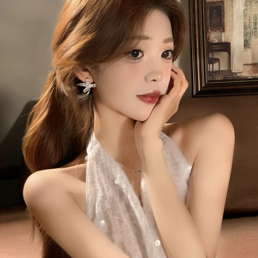 FULL GIRLISH耳环01530甜美气质花朵耳钉耳饰