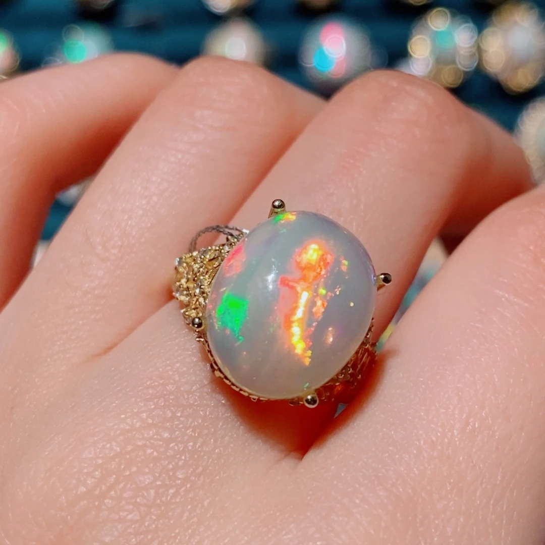 欧泊欧泊戒指银S925镶嵌