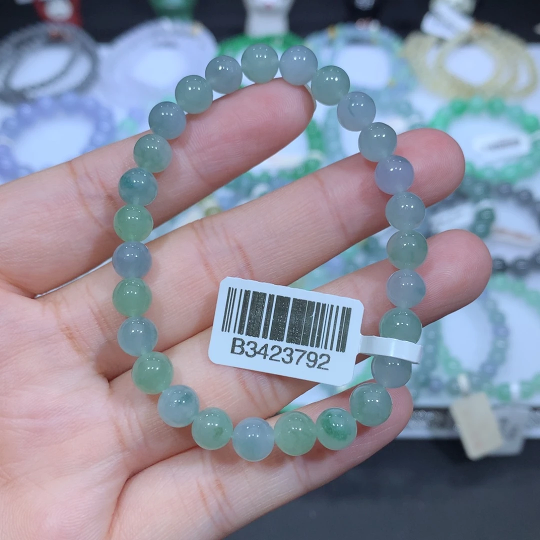 翡翠未镶嵌手串天然