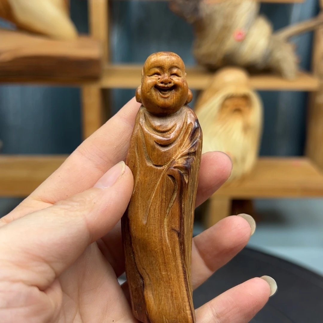 木崖柏木摆件手把件