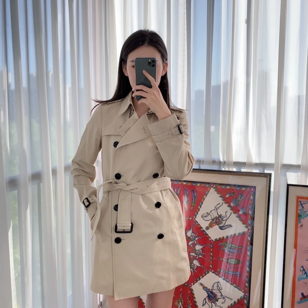 95新 BURBERRY/博柏利 麦殿/经典风衣36码棕色/250424ZLJ7Z01