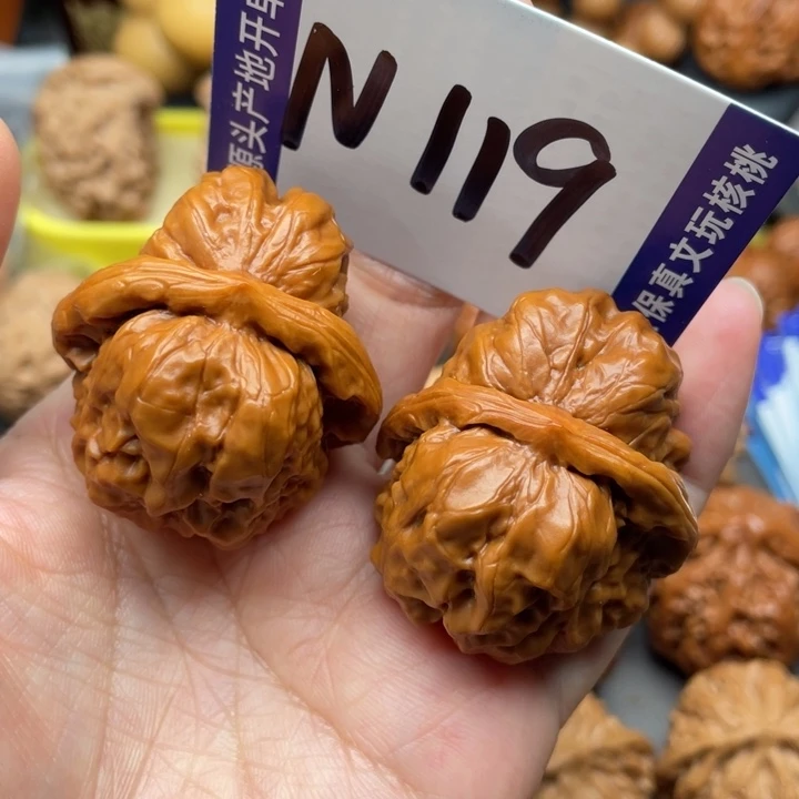 文玩核桃把件蛙蛙38尺