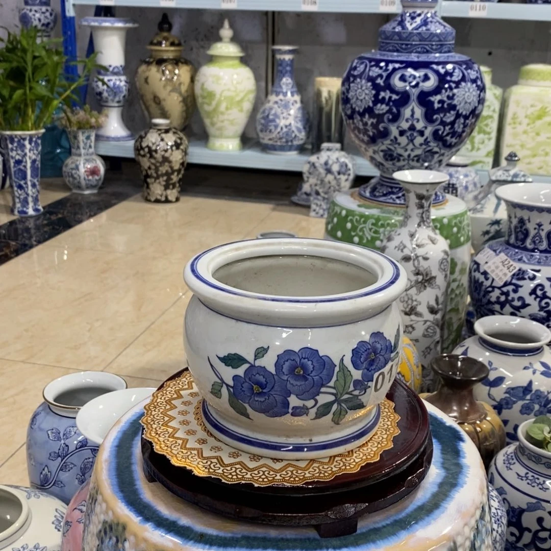 【闪购商品】摆件南*陶瓷花盆摆件……