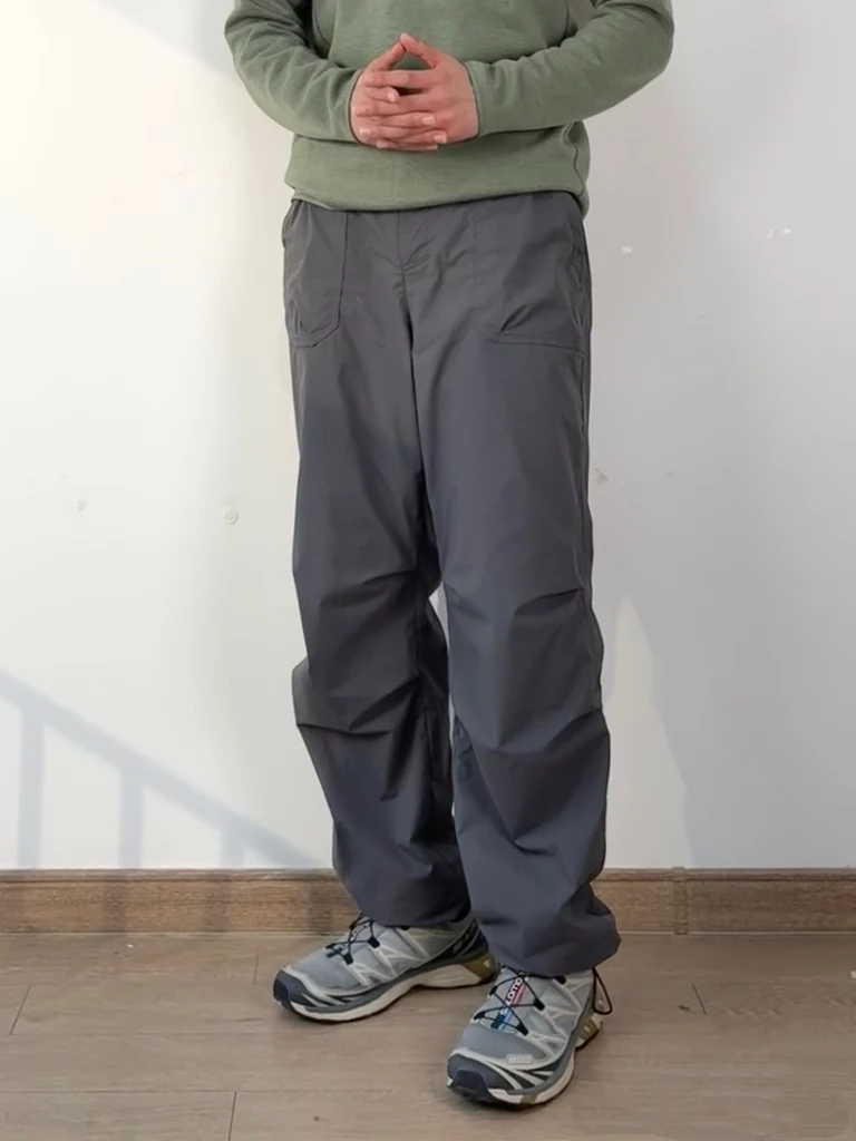 Hing早春男士伞兵裤加绒工装裤户外旅行透气散热裤子运动冲锋裤