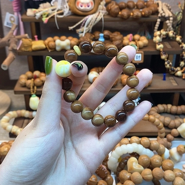 久****猴头核桃手串库克圆珠 小蜡