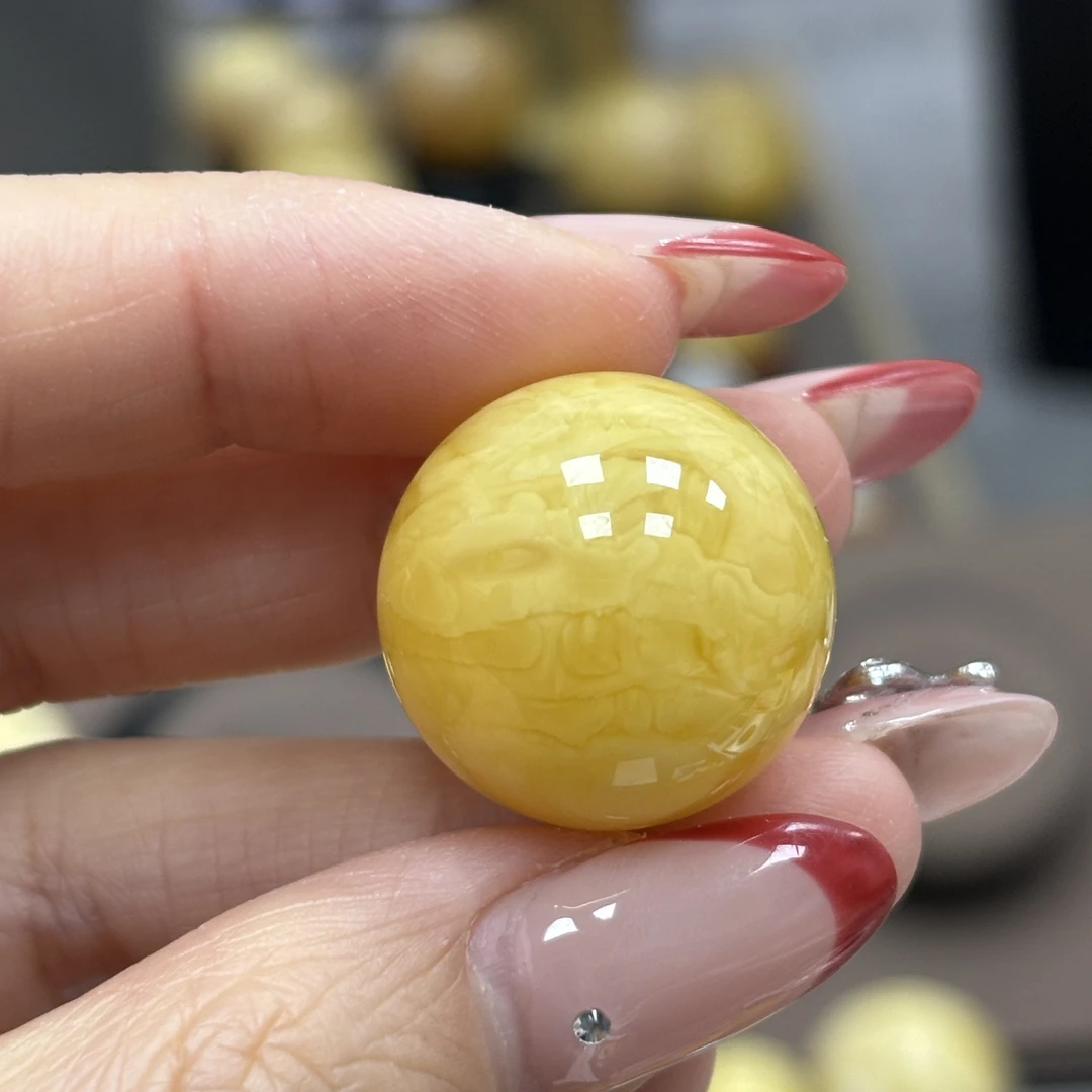 21.0mm 小妖珠宝天然原矿琥珀蜜蜡