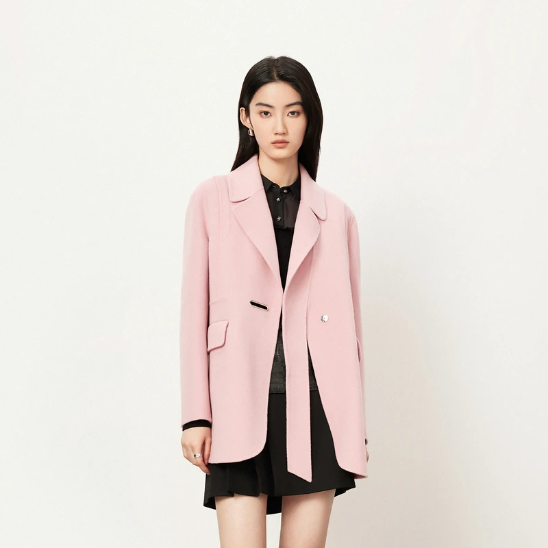 【商场同款】HPLY荷比俪冬季新款围裹式A字大衣HYD42500348