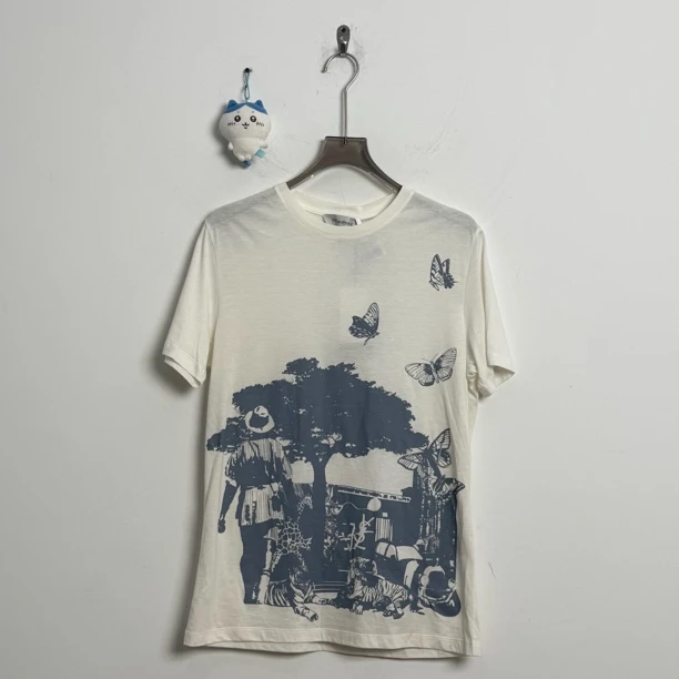 未使用 YSL/圣罗兰 灯影短袖 L码