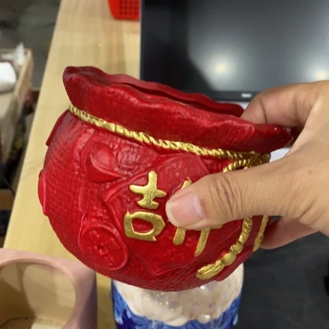 陶瓷小红色吉祥313113313