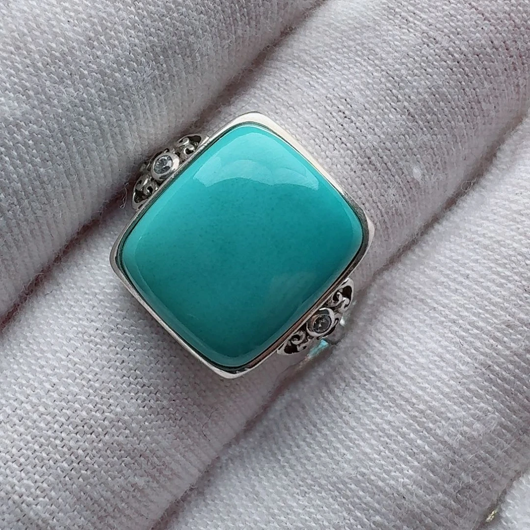 绿松石银S925镶嵌配饰