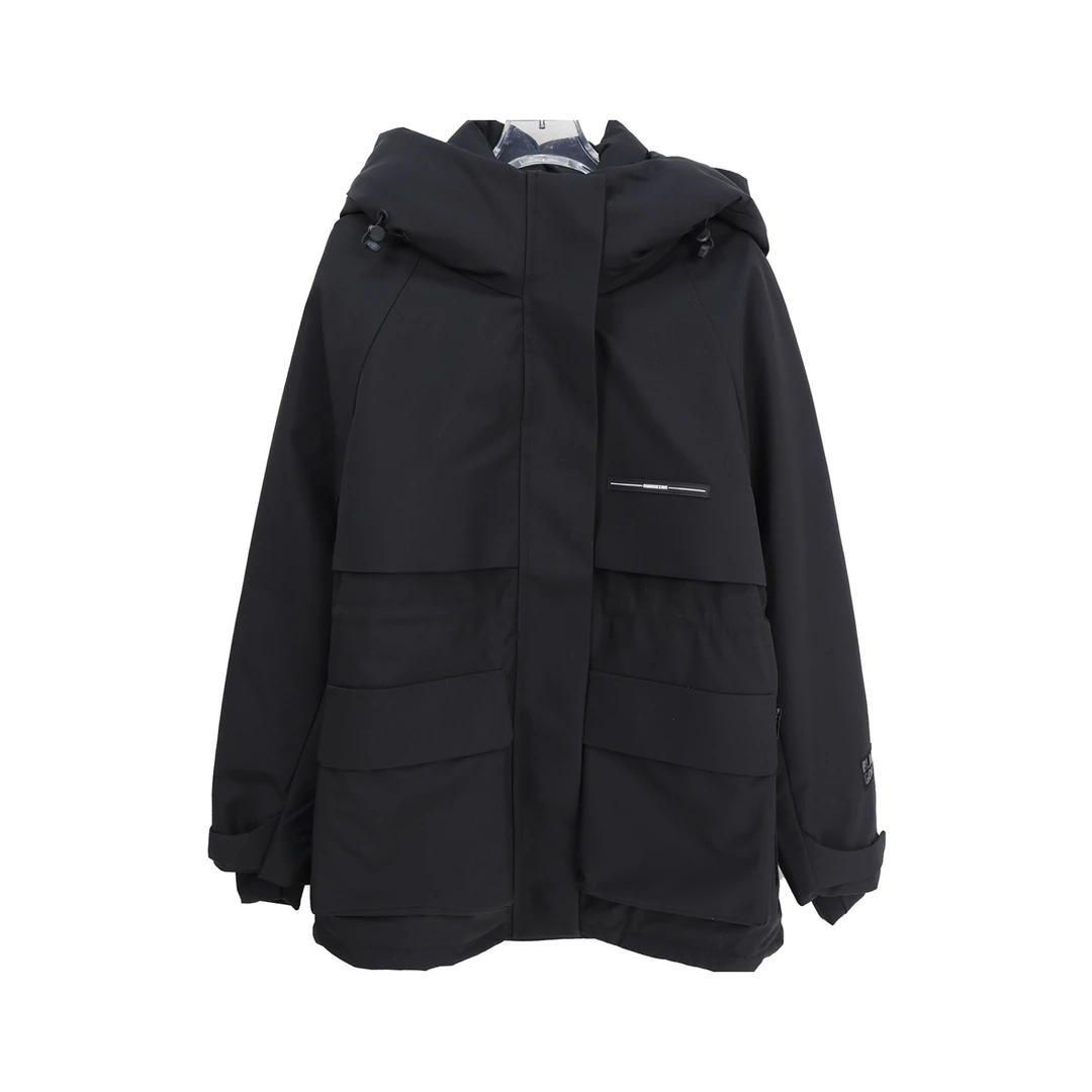 休闲洋气收腰显瘦连帽工装羽绒派克服外套U181