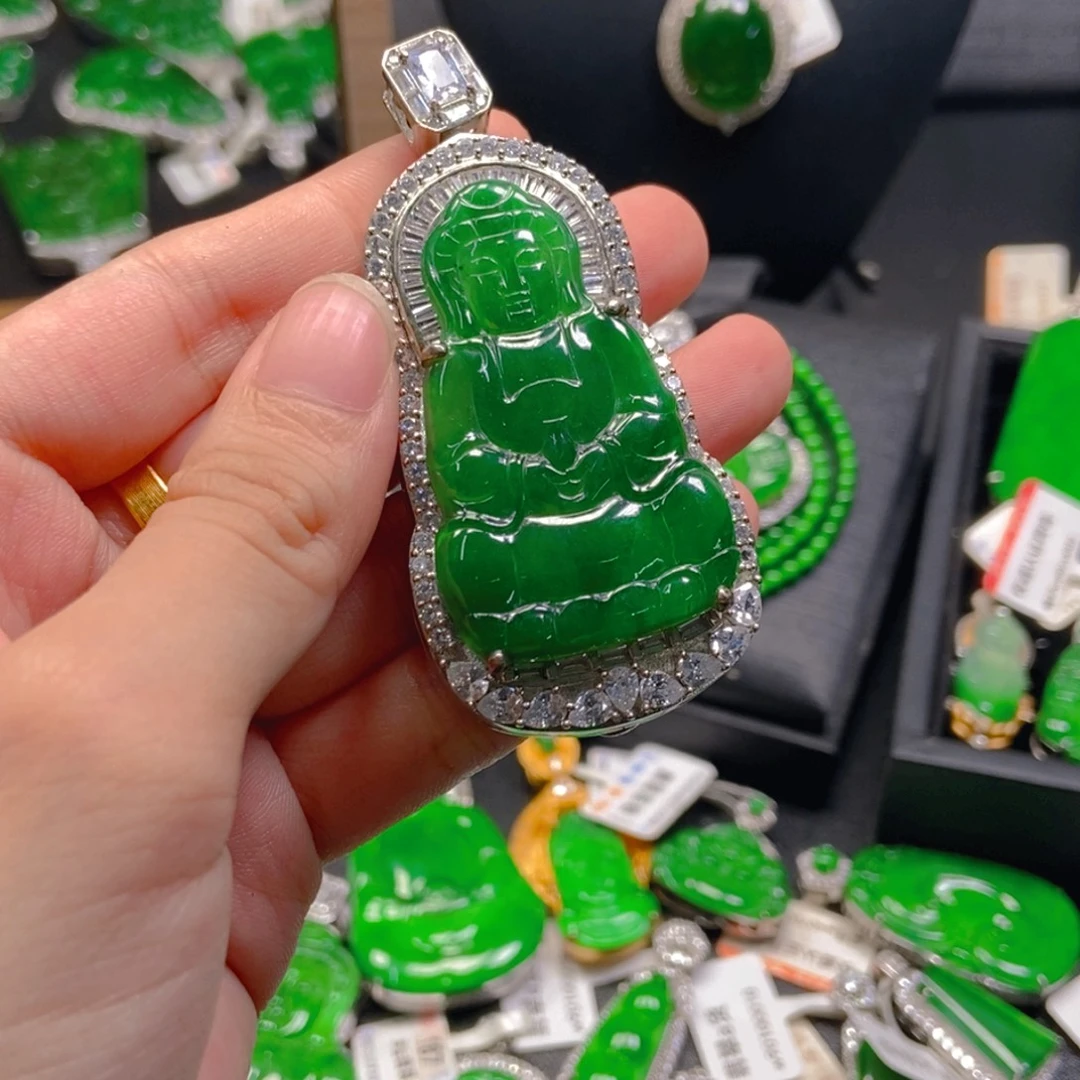 翡翠未镶嵌吊坠(不含链)
