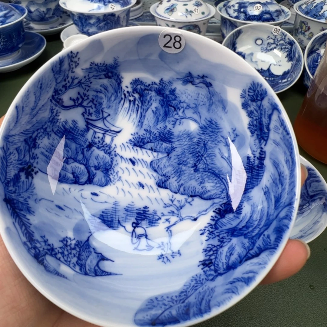 景德镇纯手工纯手绘茶具木木28
