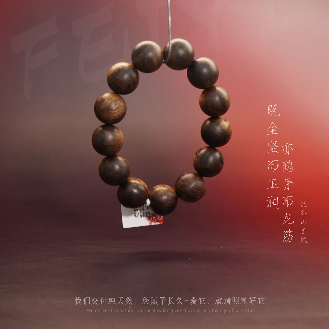 Y855【芽庄白奇楠雷击醇化铁结单圈】18.6mm46.2g-SX11040650253-15