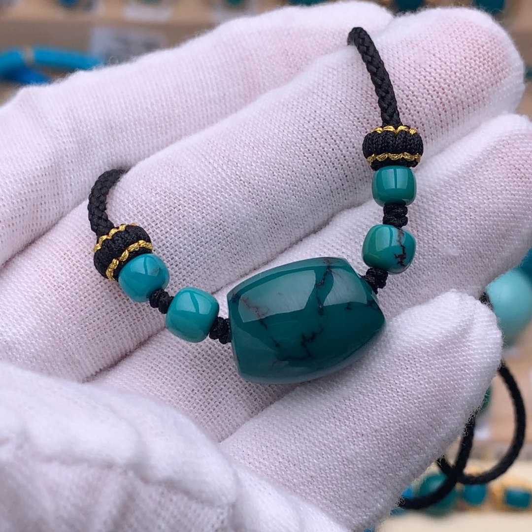 绿松石足铂镶嵌珠宝奇石