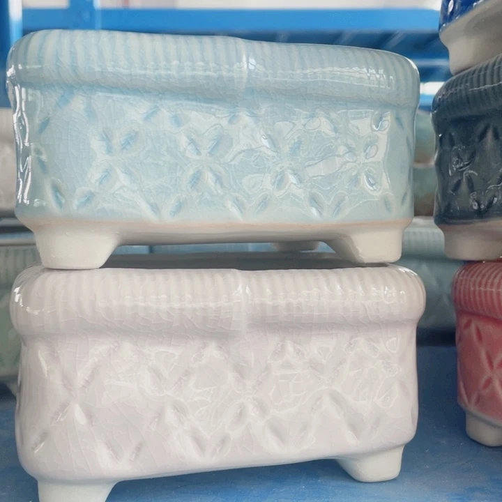 陶瓷半手工花盆浮力炸