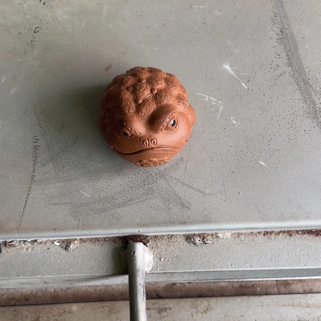 紫砂茶壶猫****鼠段泥金蟾