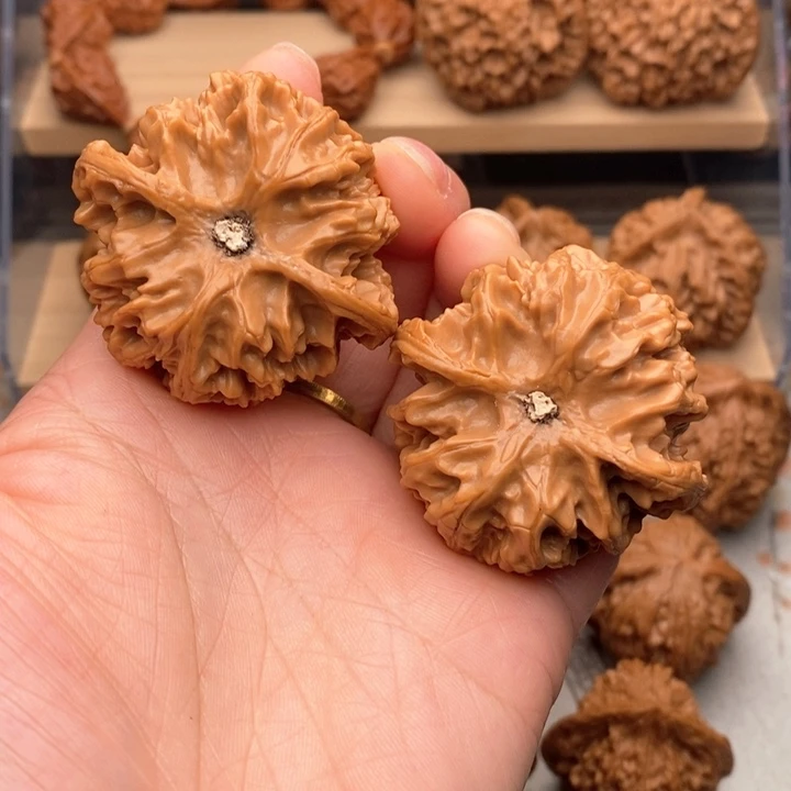 用***5核桃把件文玩核桃苹果园