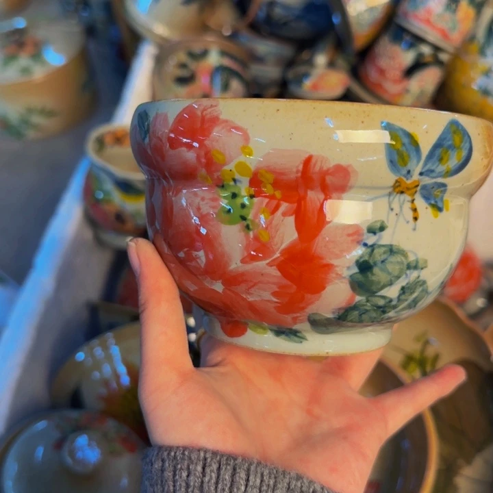 瓷片景德镇陶瓷手工手绘