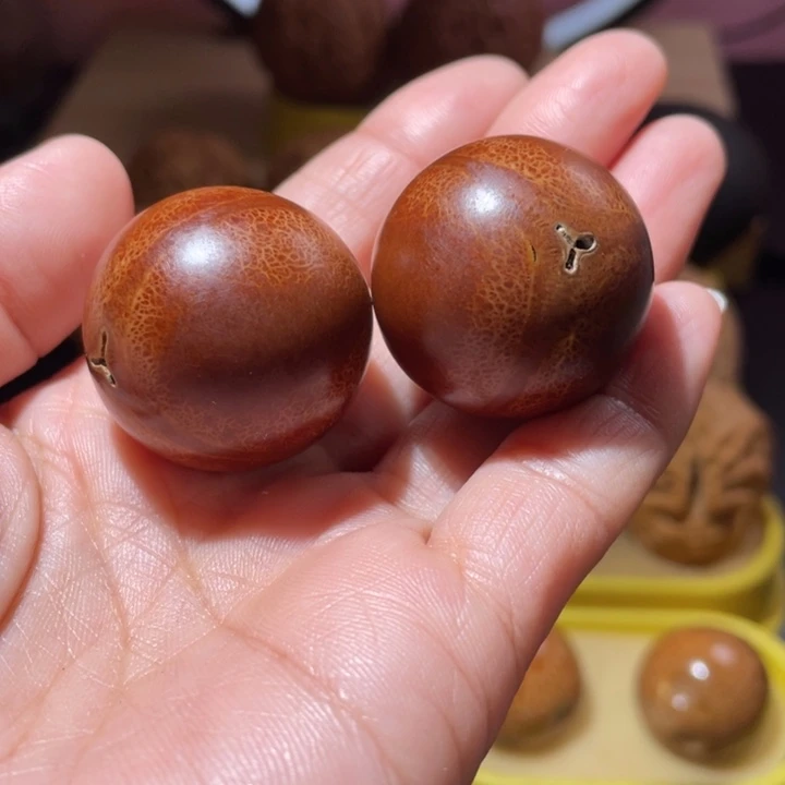 桃核把件橄榄核光珠手球